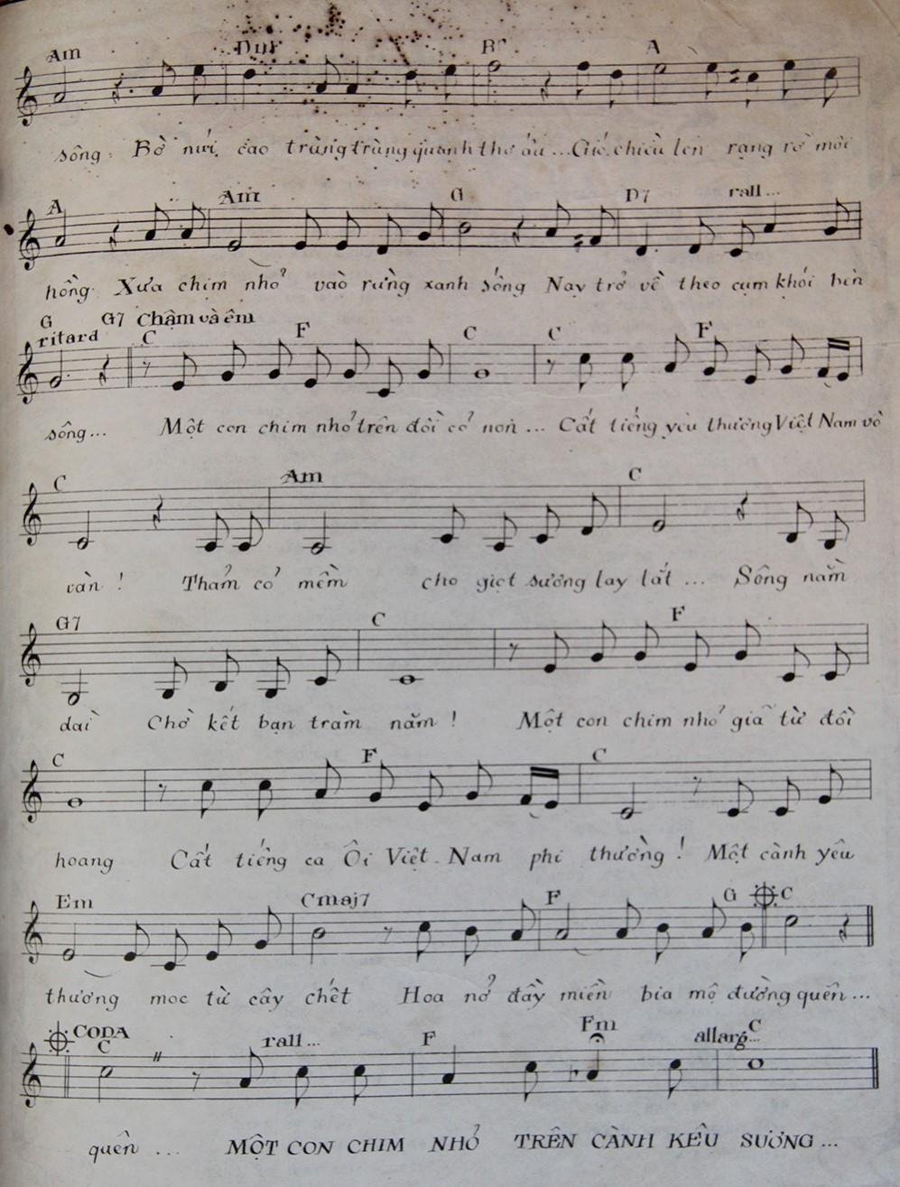 Sheet nhạc Con Chim Nhỏ Trên Cành Yêu Thương 2